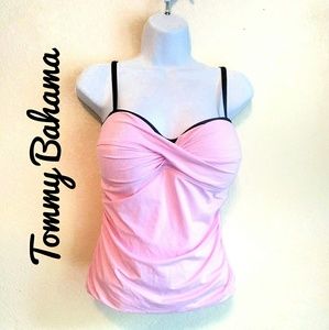 Tommy Bahama Twist Front Tankini Top Sz M